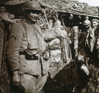 Frontlinjen vid Berry-au-Bac, norra Frankrike, c1914-c1918 av Unbekannt