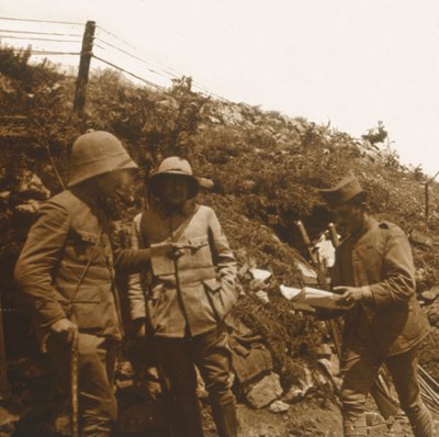 Frontlinjen mot Monastir, Serbien, c1916 av Unbekannt