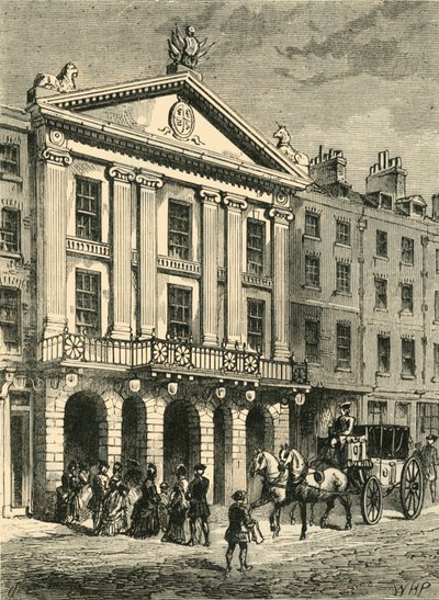 Framsidan av Old Drury Lane Theatre, 1881. av Unbekannt