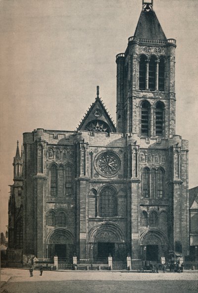 Framsidan av Abbey Church of Saint Denis, The Burial Place of the French Kings, c1906, 1907 av Unbekannt