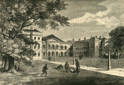Framsidan av Foundling Hospital, c1876. av Unbekannt