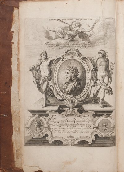 Frontispice med porträtt av Ovidius, Metamorphoses, Oxford, 1632 av Unbekannt