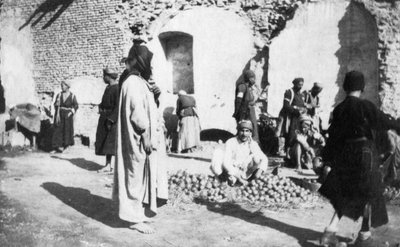 Fruktmarknad, Bagdad, Irak, 1917-1919 av Unbekannt