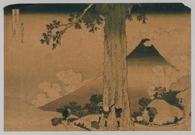 Fuji från Pass of Mishima, Koshu-provinsen, 1760-1849. av Unbekannt