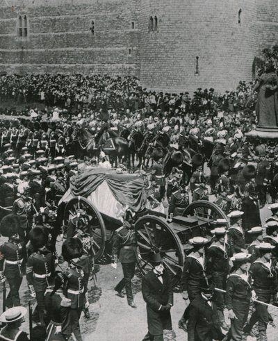 Kung Edward VII:s begravningståg, Windsor, 20 maj 1910. av Unbekannt