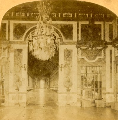 Gallery of Mirrors, Versailles, Frankrike, sent 1800-tal. av Unbekannt