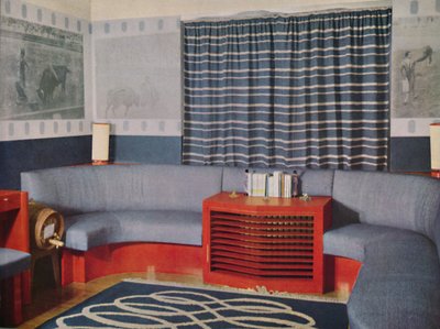 Spelrum - Cocktailbar i Earl of Jerseys London-hus, 1938 av Unbekannt