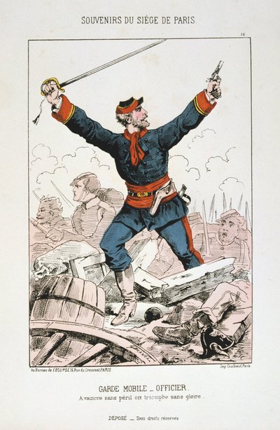 Garde Mobile - Officer, belägringen av Paris, 1870-1871 av Unbekannt