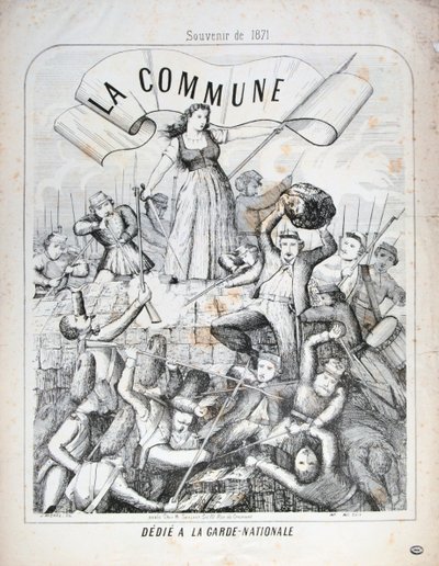 Nationalgardet, Paris kommun, 1871. av Unbekannt