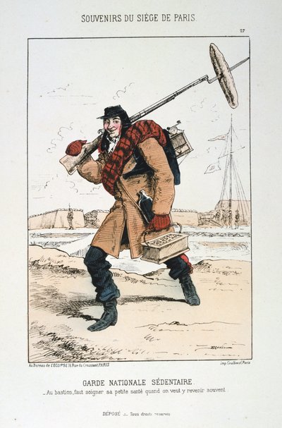 Guard National Sedentary, belägring av Paris, 1870-1871. av Unbekannt