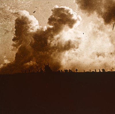 Gasattack, Verdun, norra Frankrike, c1914-c1918 av Unbekannt
