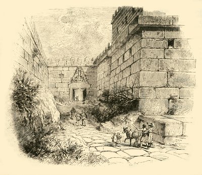 Lejonporten i Mykene, 1890. av Unbekannt