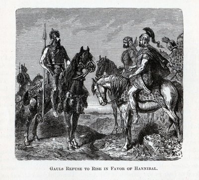 Galler vägrar resa sig till förmån för Hannibal, 1882 av Unbekannt