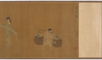 Ge Hong Moving House, Mingdynastin, 1500-talet. av Unbekannt