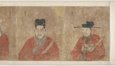 Släktforskning och porträtt av familjen Li, 1368-1644. av Unbekannt