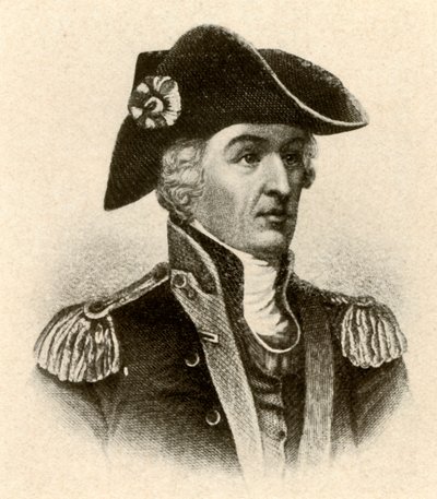 General Francis Marion, i rock med hög krage och väst, c1770, 1937. av Unbekannt