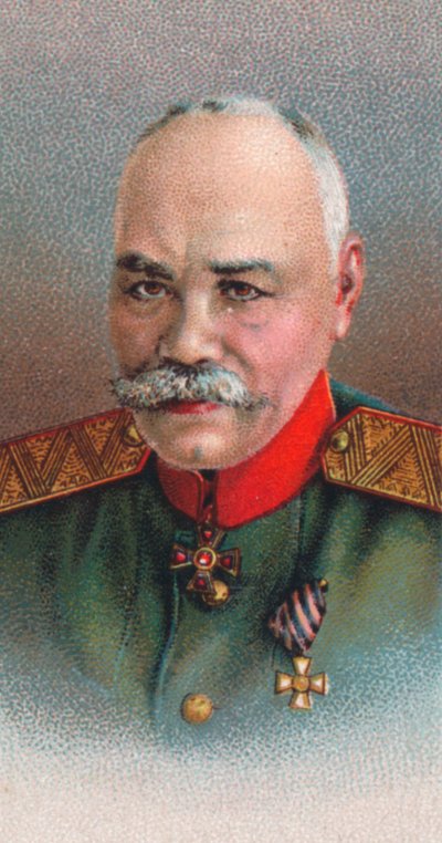 General Mikhail Vasilyevich Alekseev 1857-1918, kejserliga ryska arméns general, 1917 av Unbekannt