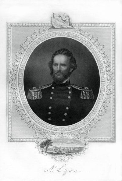 General Nathaniel Lyon, unionsgeneral i det amerikanska inbördeskriget, 1862-1867 av Unbekannt