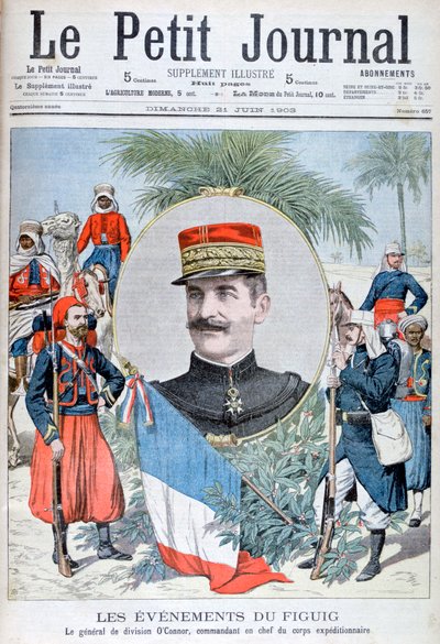 General OConnor, befälhavare för expeditionsstyrkan till Figuig, Marocko, 1903. av Unbekannt