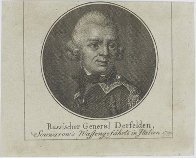General Otto Wilhelm Derfelden 1737-1819, ca. 1800 av Unbekannt