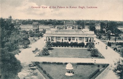 Allmän utsikt över palatset i Kaiser Bagh, Lucknow, c1900 av Unbekannt
