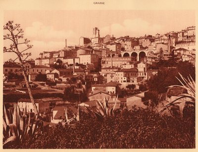 Översikt över Grasse, 1930. av Unbekannt