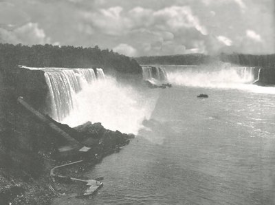 Översikt över Niagarafallen, 1895. av Unbekannt