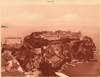 Allmän syn på Furstendömet Monaco, 1930. av Unbekannt