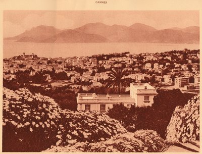 Översikt tagen från Pezou, Cannes, 1930. av Unbekannt