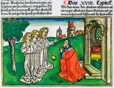 1 Mosebok 18:2: Abraham och de tre änglarna av Unbekannt