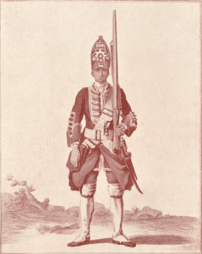 Gentleman, the 7th Royal Fusiliers 1742, 1742 1909 av Unbekannt