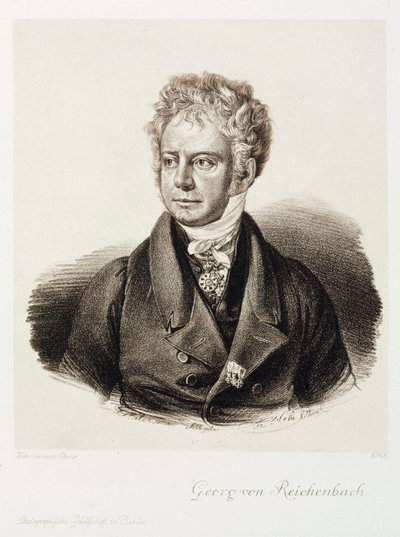 Georg von Reichenbach, tysk ingenjör och instrumentmakare, ca 1820 av Unbekannt