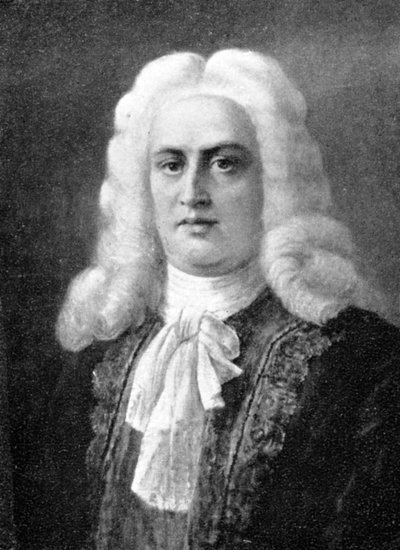 George Frideric Handel, 1685-1759, tysk barockkompositör, 1909 av Unbekannt