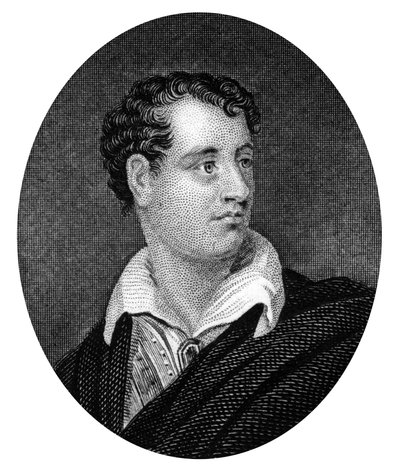 George Gordon Byron, angloskotsk poet och ledande gestalt inom romantiken, 1877 av Unbekannt