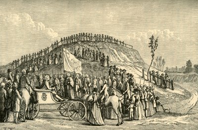 George III och drottning Charlotte vid Eton Montem, 1778, 1911. av Unbekannt