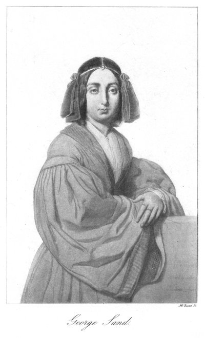 George Sand, fransk romantisk romanförfattare, mitten av 1800-talet av Unbekannt