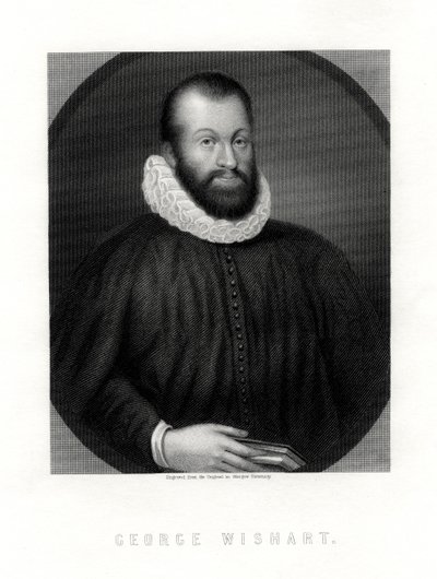 George Wishart, skotsk religiös reformator och protestantisk martyr, 1800-talet av Unbekannt