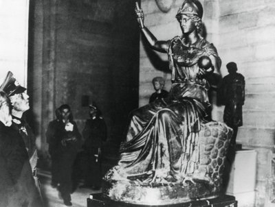 Den tyske fältmarskalken von Rundstedt besökte Louvren, ockuperade Paris, oktober 1940 av Unbekannt