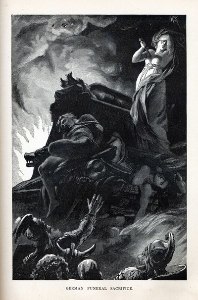 Tyska begravningsoffer, 1882 av Unbekannt