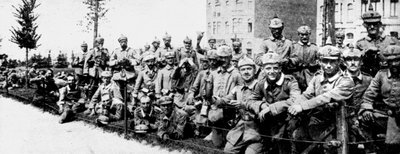 Tyska kejserliga gardet i Bryssel, första världskriget, 1914 av Unbekannt