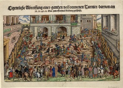 German Knight Tournament, ca 1530 av Unbekannt