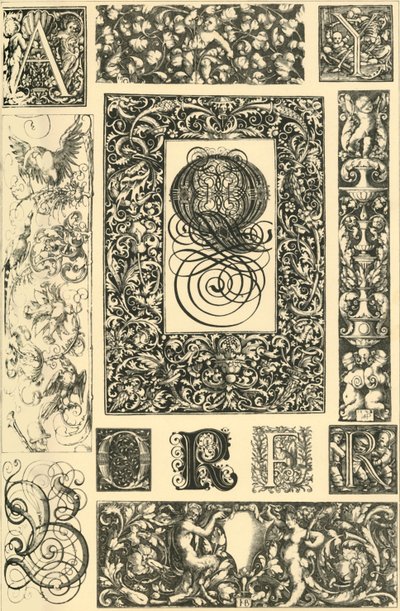 Tyska renässansens typografiska ornament, 1898. av Unbekannt