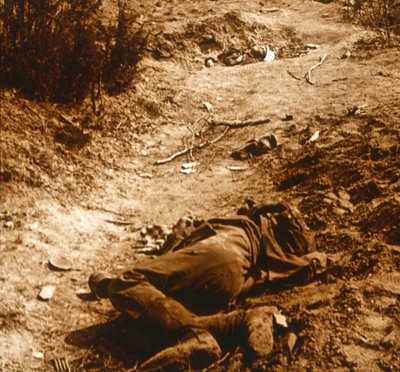 Tysk kropp, Chavonne, Frankrike, c1914-c1918 av Unbekannt
