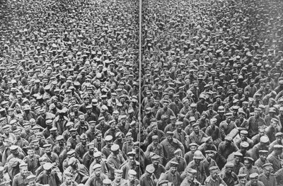 Tyska fångar tillfångatagna av 3:e och 4:e brittiska arméerna, Somme, Frankrike, 21-22 augusti, 1918 av Unbekannt