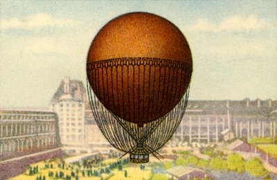 Giffards ballong utställd på världsutställningen i Paris 1878, 1932. av Unbekannt