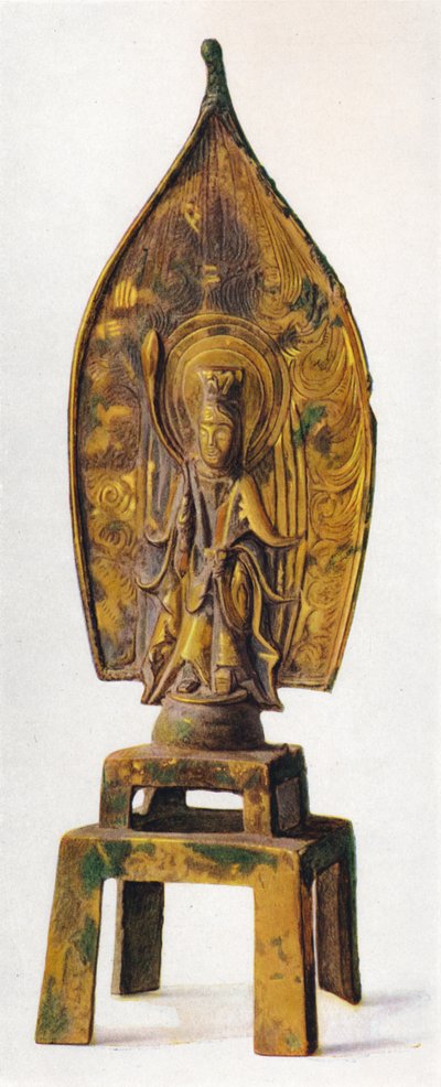 Förgylld bronsfigur av Kuan-Yin, 334 AD, 1936 av Unbekannt