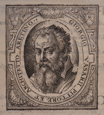 Giorgio Vasari. Från: Giorgio Vasari, Livet för de mest utmärkta italienska målarna, skulptörerna och arkitekterna, 1568 av Unbekannt