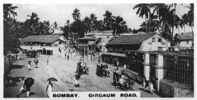 Girgaum Road, Bombay, Indien, c1925 av Unbekannt