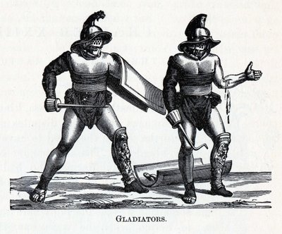 Gladiatorer, 1882 av Unbekannt