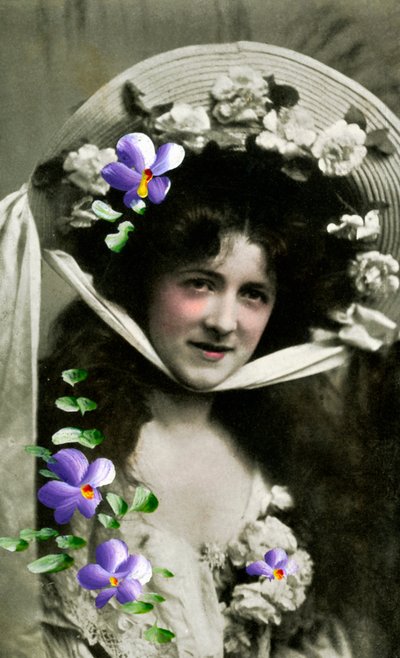 Gladys Huxley, skådespelerska, 1908 av Unbekannt